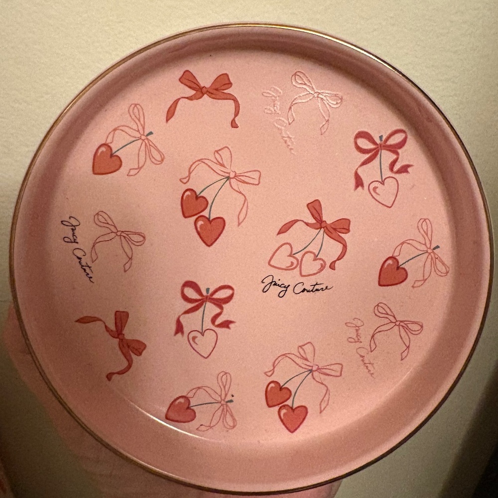 Juicy couture cherry trinket tray